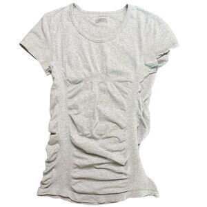 Athleta Fitted Gray T-shirt Size Women's Large